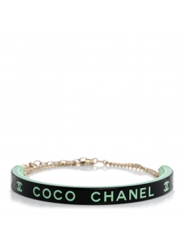 Resin Logo Choker Green Black