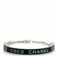 Resin Logo Choker Green Black