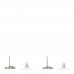 Crystal Mini CC Earrings Silver