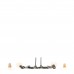 Ruthenium Crystal Pearl CC Drop Earrings