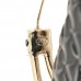 Metal Resin Quilted CC Bag Bag Hoop Earrings Black Gold
