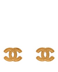 CC Chain Earrings Matte Gold