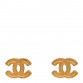 CC Chain Earrings Matte Gold