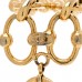 Metal CC Coin Bracelet Gold