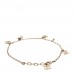 Pearl CC Chain Anklet Gold