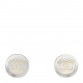 Mirror Resin CC Earrings Silver