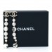 Pearl Crystal Coco's Pearls CC Long Drop Earrings Pearly White Gold Black