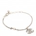 Pearl Crystal CC Bracelet Gold