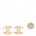 Metal Large CC Earrings Light Gold
