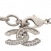 Graduated Pearl Crystal CC Bracelet Gold