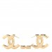 Metal Large CC Earrings Light Gold