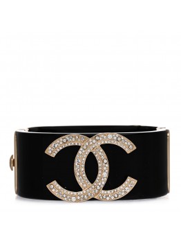 Resin Crystal CC Cuff Black Gold