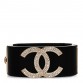 Resin Crystal CC Cuff Black Gold
