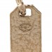 CC Tag Drop Earrings Gold