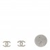 Crystal CC Earrings Silver