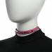Resin Logo Choker Pink Black