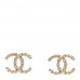 Twisted CC Earrings Light Gold
