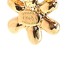 Metal Crystal CC Drop Earrings Gold