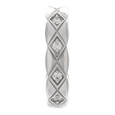 18K White Gold Diamond Coco Crush Single Ear Cuff Earring