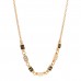 Metal Enamel CC Squares Choker Gold White Black