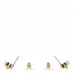 Metal CC Turnlock Earrings Gold