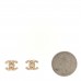 Metal CC Turnlock Earrings Gold