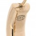 Pearl Crystal Baguette No 5 Lock Drop Earrings Gold Pearly White