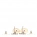 Crystal Pearl CC Drop Earrings Silver Pearly White