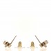 Metal CC Turnlock Earrings Gold