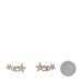 Crystal Star CC Earrings Gold