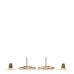 Crystal CC No 5 Drop Earrings Gold