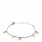 Pearl CC Chain Anklet Gold