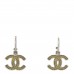 Enamel CC Drop Earrings Green