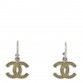 Enamel CC Drop Earrings Green