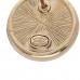 Crystal CC No 5 Round Earrings Gold