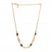 Metal Enamel CC Squares Choker Gold White Black