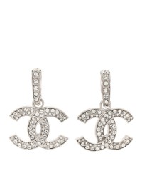 Crystal Palais Garnier CC Drop Earrings Silver