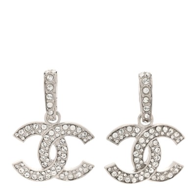 Crystal Palais Garnier CC Drop Earrings Silver