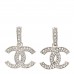 Crystal Palais Garnier CC Drop Earrings Silver
