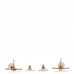 Pearl CC Camellia Dangle Earrings Gold
