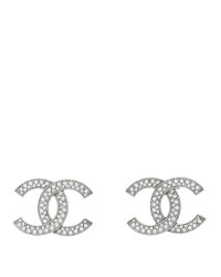 Crystal Palais Garnier CC Earrings Silver