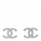 Crystal Palais Garnier CC Earrings Silver