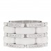 18k White Gold Diamond Ceramic Large Ultra Ring 50 5.5 White