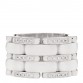 18k White Gold Diamond Ceramic Large Ultra Ring 50 5.5 White