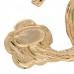 Metal Camellia CC Earrings Gold