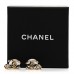 Metal Camellia CC Earrings Gold