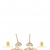 Crystal CC Drop Earrings Gold