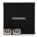 Metal Crystal Baguette High Society CC Earrings Gold