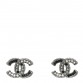 Ruthenium Crystal CC Earrings Black