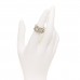 Metal Crystal CC Star Ring 52 6 Light Gold